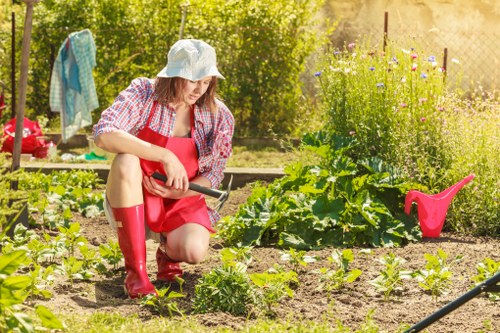 Healthy soil preparation with compost in Clapham